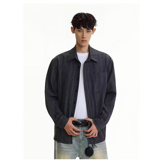 Chaqueta Casual Holgada Retro para Hombre - Estilo Vintage Moderno - Image 3