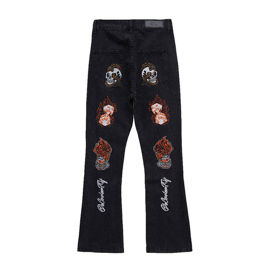 Jeans Hip Hop Bordados con Diseño en Espalda - Image 2