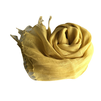 Pañoleta Ligera de Lino en Colores Pastel - Protección Solar para Viajes - Image 22