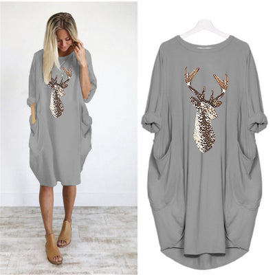 Vestido Navideño Cuello Redondo Otoño Invierno - Image 14
