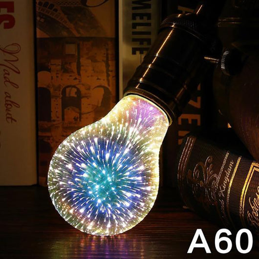 Bombilla LED Decorativa 3D Fuegos Artificiales - Múltiples Formas y Voltajes - Image 23