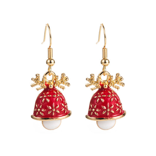 Aretes Navideños con Diamantes: Papá Noel, Copo de Nieve y Reno - Image 9