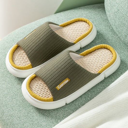 Sandalias y Pantuflas de Lino con Suela Reforzada - Image 4