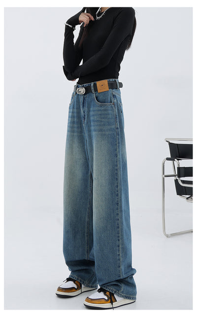 Jeans Retro Azul Holgados de Corte Recto - Image 14