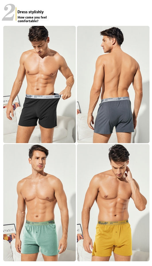 Pantalones Boxer Sueltos para Casa HELLO - Algodón Puro Hombre - Image 12