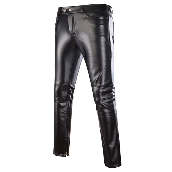 Pantalones Casuales Bronce Brillante con Efecto Metalizado - Image 5