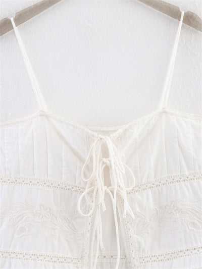 Blusa de Tirantes con Encaje Calado - Diseño Verano Mujer - Image 6