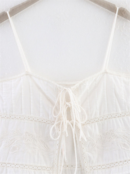 Blusa de Tirantes con Encaje Calado - Diseño Verano Mujer - Image 6