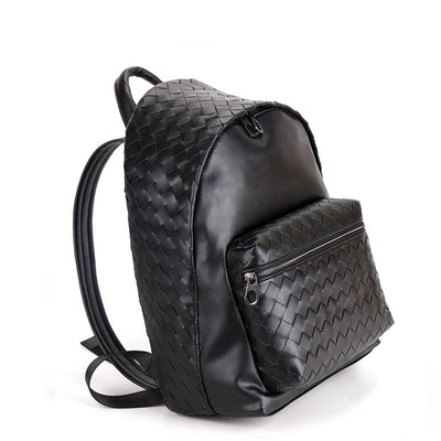 Mochila Escolar Tejida de Gran Capacidad para Hombre - Image 11