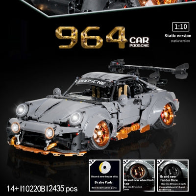 Auto Deportivo Gris Cemento - Juego de Bloques de Construcción Armables - Image 8