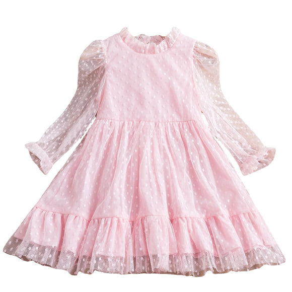 Vestido de Niña con Encaje Estilo Coreano