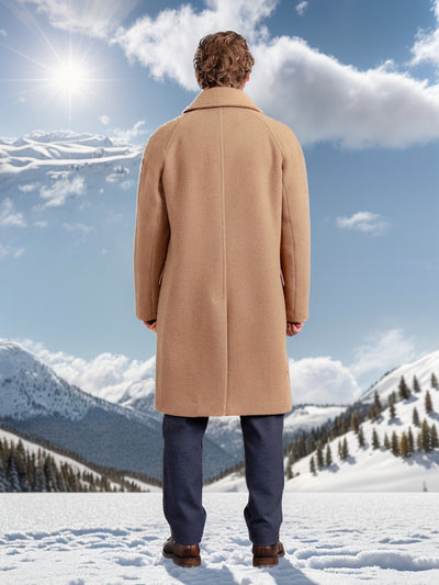 Abrigo de Lana Clásico Británico para Otoño e Invierno - Image 12