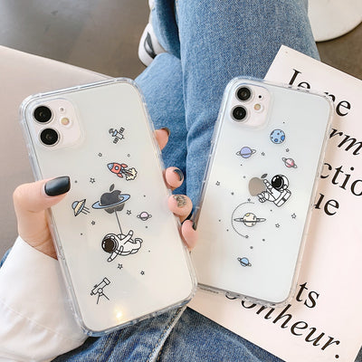 Funda para teléfono transparente con diseño de astronauta - Image 18