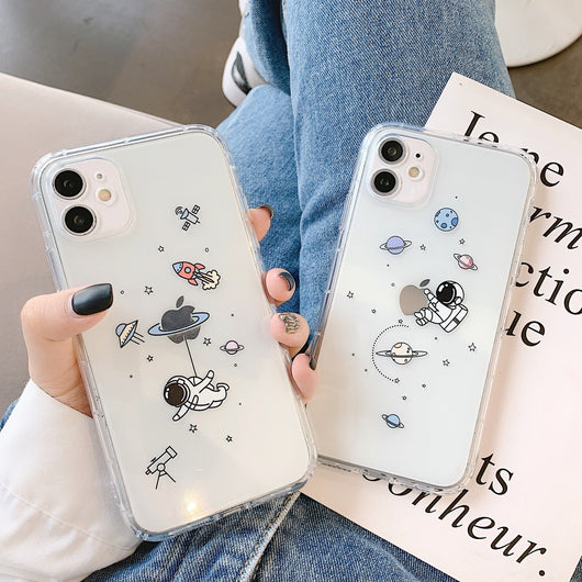 Funda para teléfono transparente con diseño de astronauta - Image 18
