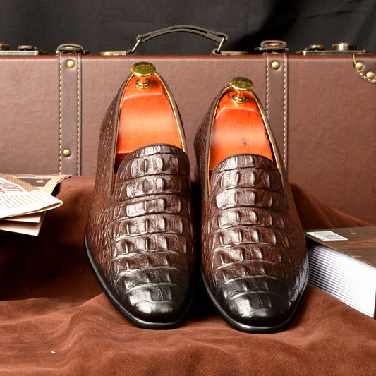 Zapatos de Cuero para Traje de Negocios Hombre
