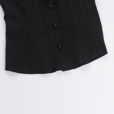 Camisa Jacquard Texturizada Estilo Gótico Oscuro Slim Versátil - Image 12