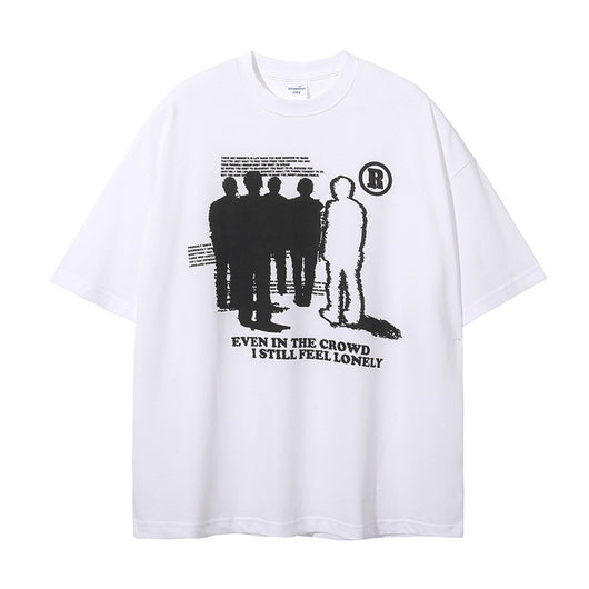 Camiseta Oversized de Algodón para Hombre con Estampado Gótico Punk - Image 7