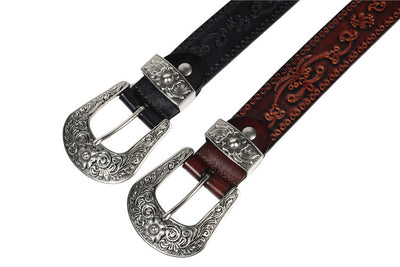 Cinturón de Cuero Grabado Estilo Mongol con Personalización Artesanal - Image 16