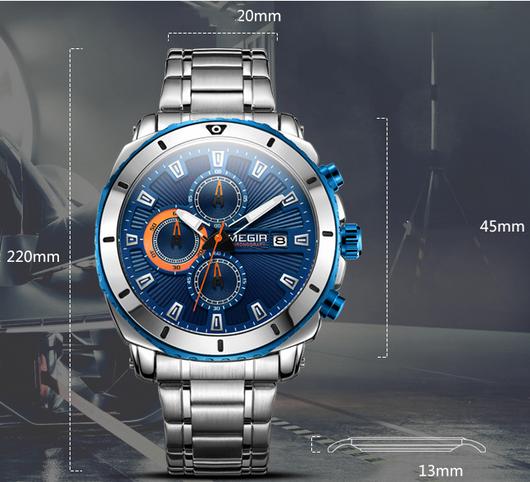 Reloj Deportivo de Cuero con Tres Manecillas y Movimiento de Cuarzo - Image 6