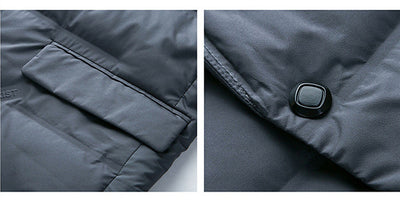 Chaqueta Acolchada de Invierno para Hombre con Cuello Desmontable - Image 7