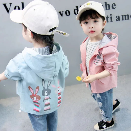 Chaqueta Infantil Niña 3-9 años Impresión Conejo Primavera Otoño - Image 8