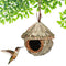 Nido de Paja Colgante para Pájaros - Decoración Natural Manual