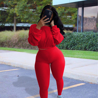 Conjunto Athleisure Acanalado para Mujer - Estilo Otoño - Image 2