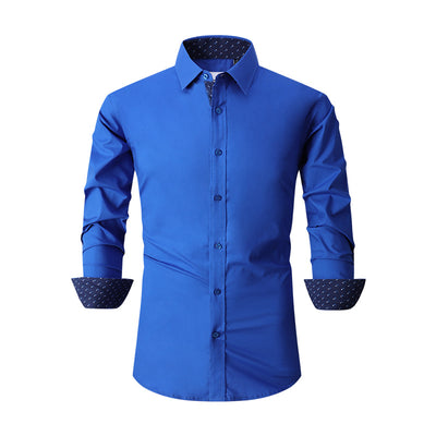 Camisa de Algodón Elástico para Hombre - Estilos Primavera Otoño - Image 7