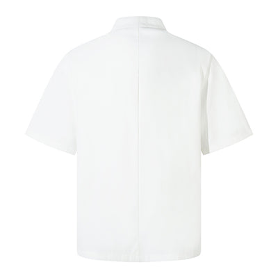 Camisa Casual de Cuello Mao Manga Corta para Hombre - Image 9