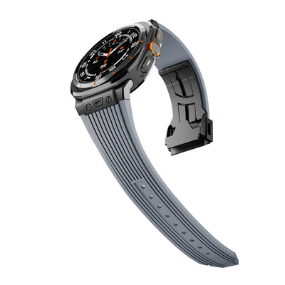 Correa de Reloj de Silicona y Aleación con Textura de Grano - Image 25