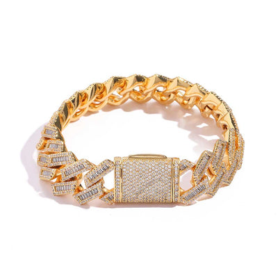 Cadena Cubana Hip Hop de Diamantes Doble Fila 18mm - Image 7