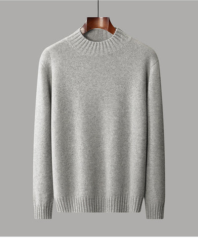 Suéter Cuello Alto Hombre Elegante Versátil Colores Sólidos - Image 11