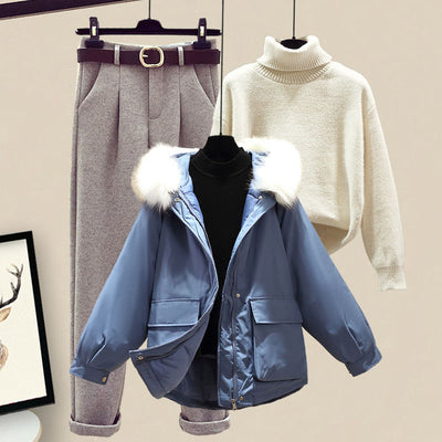 Conjunto de Sudadera Acolchada de Algodón para Mujer - Image 23