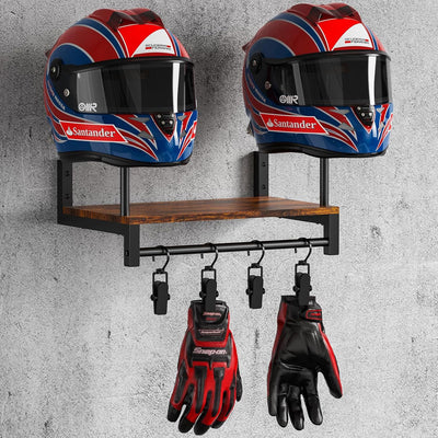 Soporte de Pared para Casco de Motocicleta en Acrílico y Madera - Image 10
