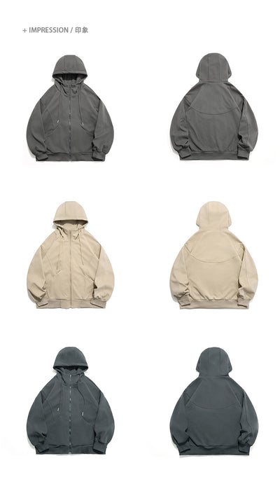 Suéter Hoodie de Pareja Otoño con Costuras a Contraste - Image 20