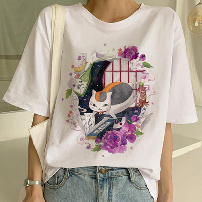 Playera Pareja a Juego con Estampado Divertido de Gatos - Unisex Manga Corta Tendencia - Image 14