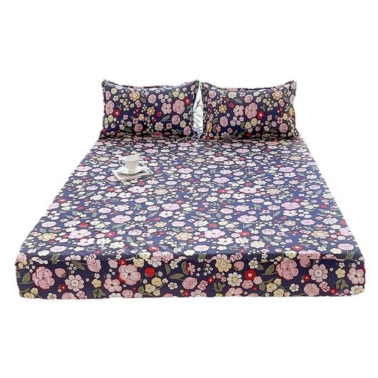 Juego de Sábana Ajustable y Funda de Almohada Estampada en Fibra Sintética - Image 5