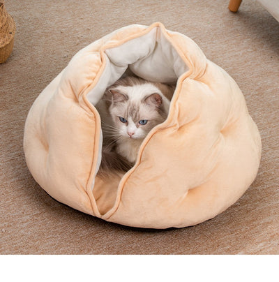 Cama Respirable para Gatos Dumpling - Nido Semicerrado Cuatro Estaciones - Image 10
