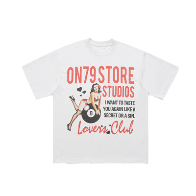 Camiseta Suelta de Manga Corta Estilo Americano para Hombre - Image 15