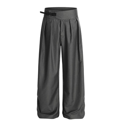 Pantalones Casuales Sofisticados Unisex Corte Relajado Estilo Retro Americano - Image 11