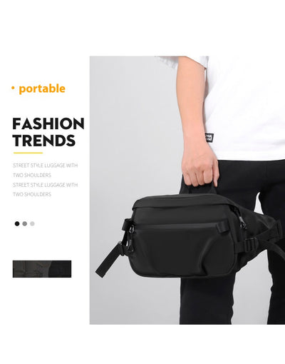 Mochila Bandolera Hombre Gran Capacidad - Bolsa Pecho Versátil para Estudiante y Commuter - Image 58