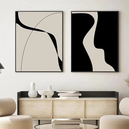 Cuadro Decorativo Abstracto para Sala de Estar