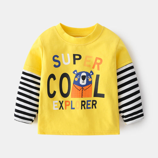 Ropa Infantil de Algodón Cuello Redondo - Diseño Casual y Adorable - Image 3