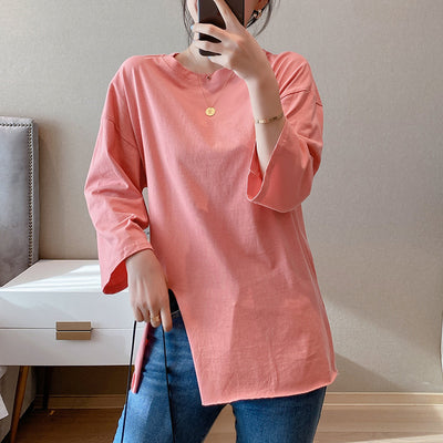 Blusa Larga de Algodón Puro Blanco para Mujer Talla Grande Suelta y Cómoda - Image 9