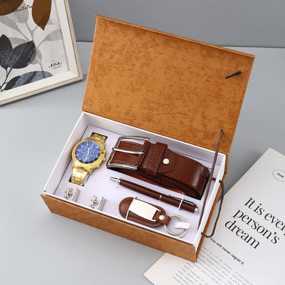 Set de Regalo Ejecutivo para Hombre: Reloj Cuarzo, Gafas de Sol, Bolígrafo y Llavero - Image 8