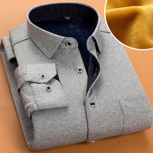 Camisa Térmica Acolchada para Hombre Otoño Invierno