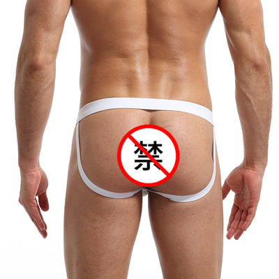 Tanga Doble de Algodón Trendy con Letras de Color Puro - Image 9