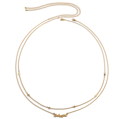 Cadena de Cintura con Dije de Letra Metálica para Mujer - Diseño Elegante Ajustado - Image 12