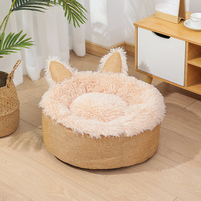 Cama Felpa Cómoda para Gatos y Perros - Casa Cama Plush Interior - Image 7