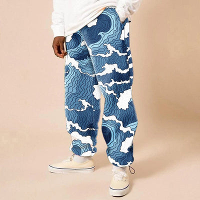 Pantalones Casuales Holgados Estampados para Hombre - Image 5